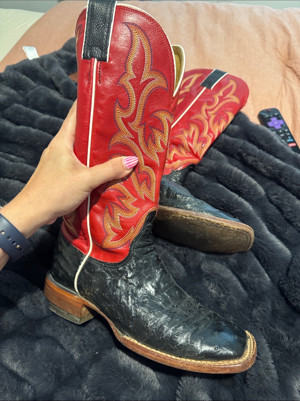 Women’s Ostrich boots Justin boots